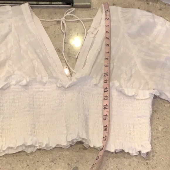 Anthropologie Smocked Kimono Blouse - Picture 9 of 10